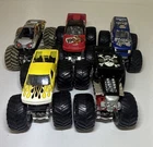 Vintage Hot Wheels Monster Trucks Set of 5 Die-Cast Vehicles