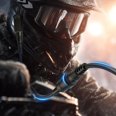 Flexible Heated Shield Wire For Skiing And Motorcycle Use In Freezing Condition