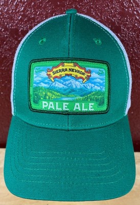 Sierra Nevada Brewing Co Pale Ale Patch Snapback Hat Mesh Trucker Green/White