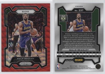 2023-24 Panini Prizm Ruby Wave Prizm Malik Beasley #237