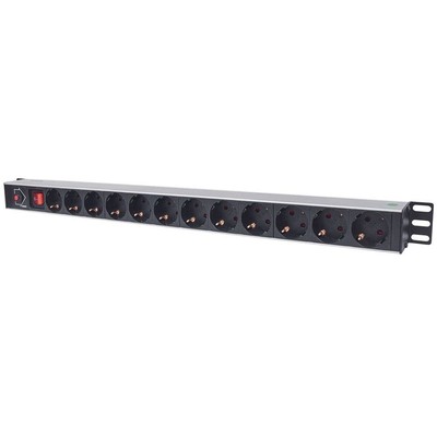 Intellinet 714044 Vertical Rackmount 12-Output Power Distribution Unit (PDU), Wi