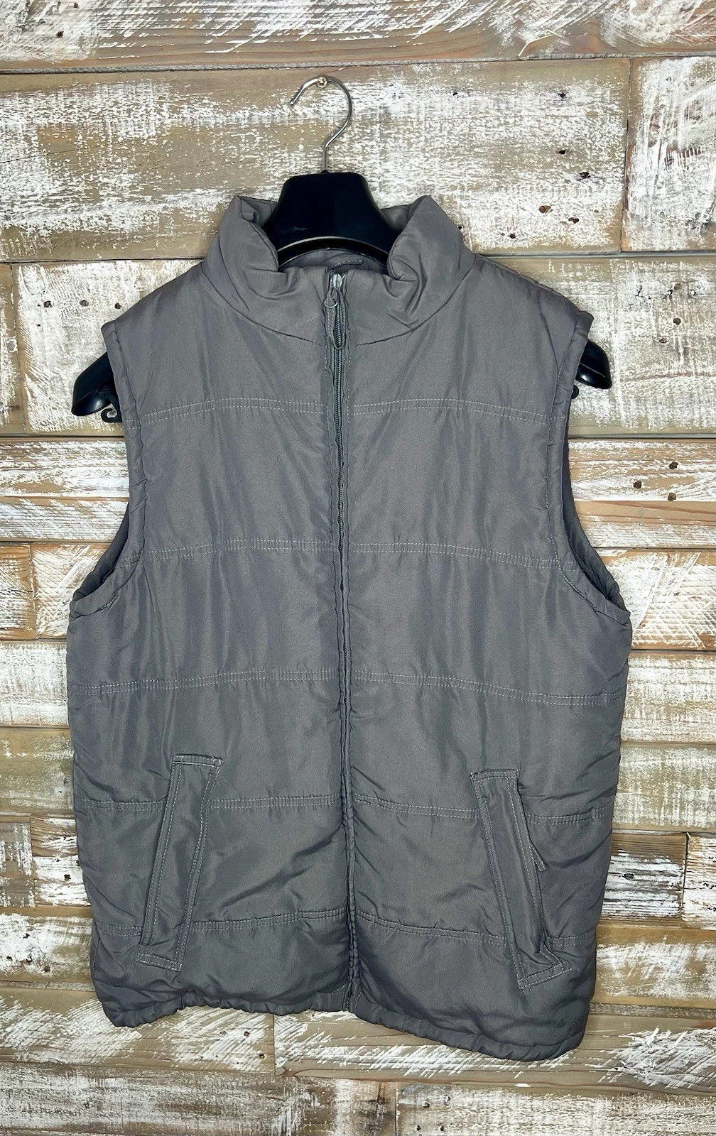 Weather Wear grey vest 100% Polyester Large