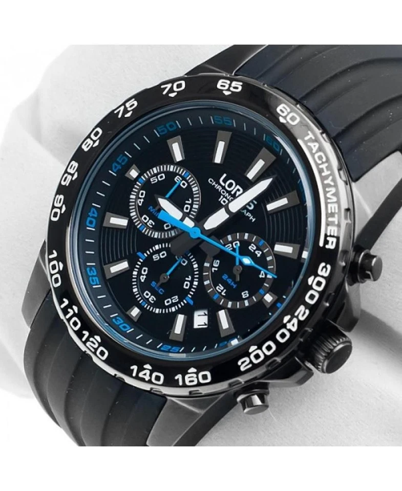 LORUS Relógio Masculino Analógico Quartzo Casual Vestido Clássico Mostrador Azul Impermeável Redondo Sim - Imagem 3 de 4