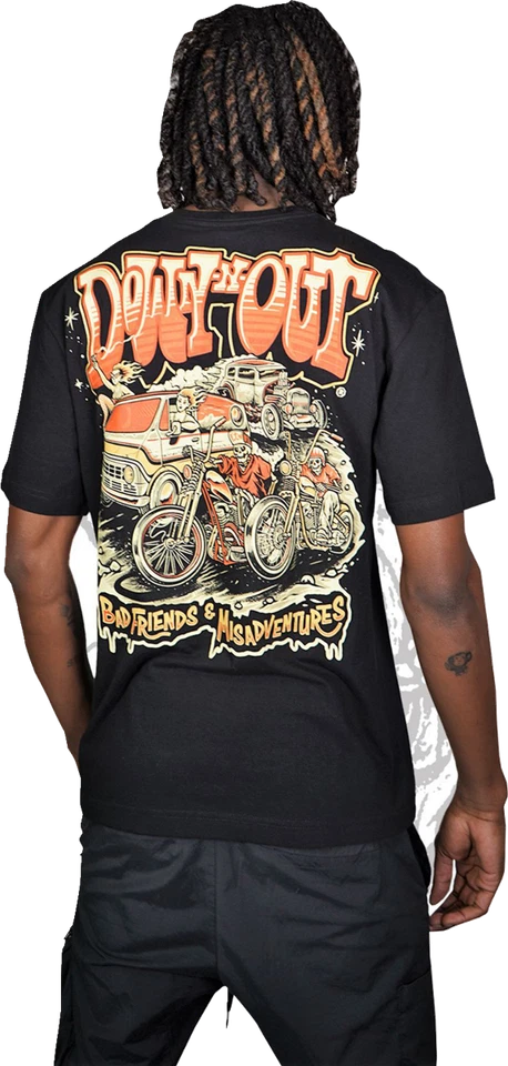 Camiseta LETHAL THREAT DT10044XL Down-N-Out 4 Life - Negra - XL Foto 2 de 2