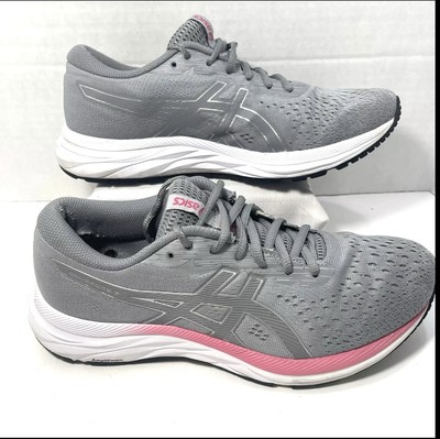 Asics Gel-Excite 7 Running Shoe Womens Size 10  Athletic Silver Mesh Gray Pink
