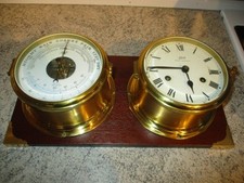 Schatz Glasenuhr Royal Mariner mechanisch Glasenschlag + Compensated Barometer