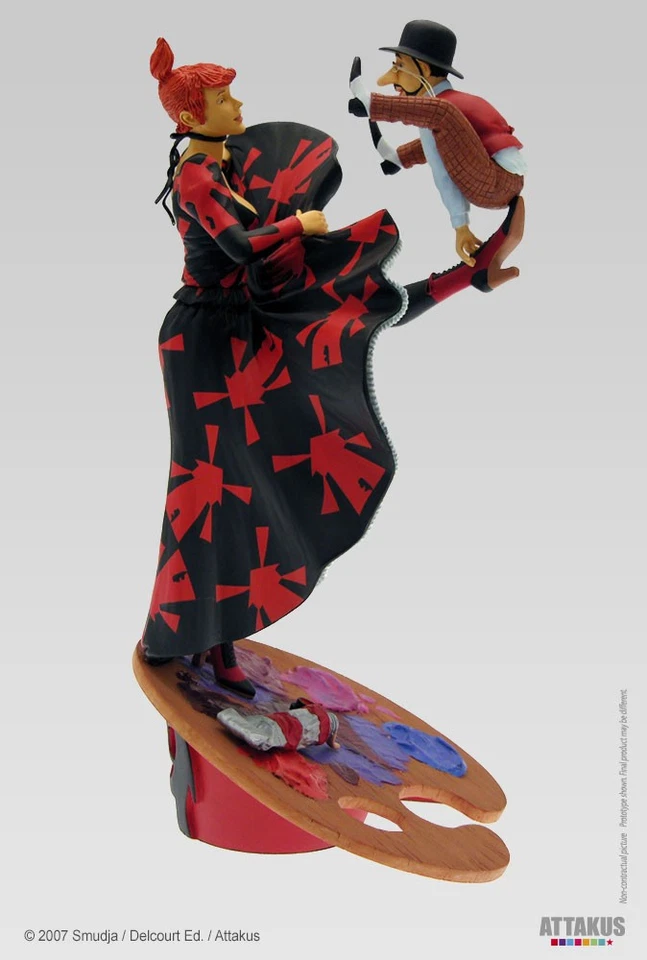 Figurine résine Toulouse Lautrec et La Goulue - Made in France by ATTAKUS - Photo 4/4