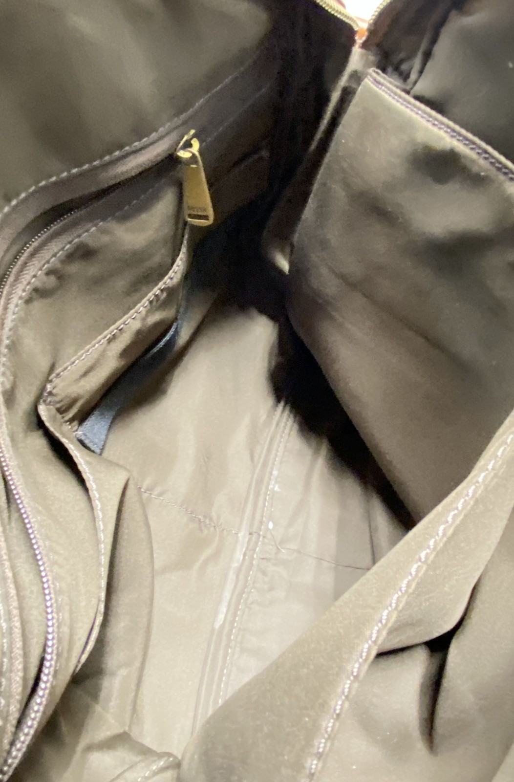 Fossil Messenger Bag Brown Solid Leather Adjustab… - image 5