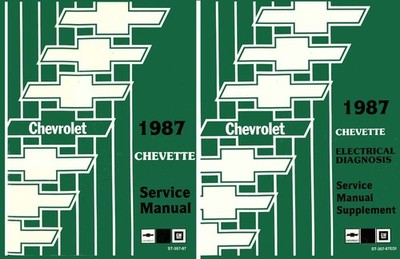 1987 Chevrolet Chevette Factory Shop Service Manual