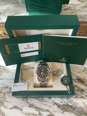 Rolex Explorer 39mm Stainless Steel Watch 214270 MK2 Lume Dial