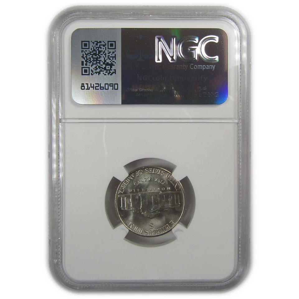 1943 S Jefferson Nickel MS 67 NGC Silver Bag Fragment SKU:I20345 - Image 2 of 4