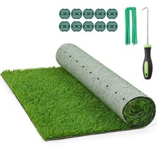 6x10FT Artificial Grass Pad Indoor Outdoor Fake Grass Turf with Drainage Hole...
