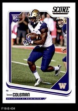 2018 Score #434 Lavon Coleman Texans RC Washington 8 - NM/MT