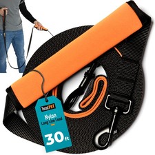 30ft Long Leash for Dogs - Long Line Dog Leash for Training Recall/Commands a...