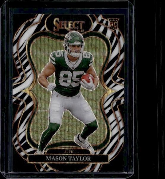 2025 Panini Select #376 Mason Taylor Zebra Prizm | eBay