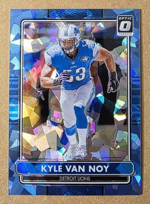 2024 Donruss Optic Kyle Van Noy #27 Blue Cracked Ice 03/15 Detroit Lions Prizm 