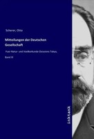 Otto Scherer | Mitteilungen Der Deutschen Gesellschaft | Taschenbuch | Deutsch
