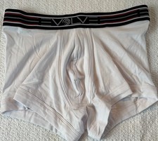 Evolve White Boxer Briefs No show Cotton Unde...