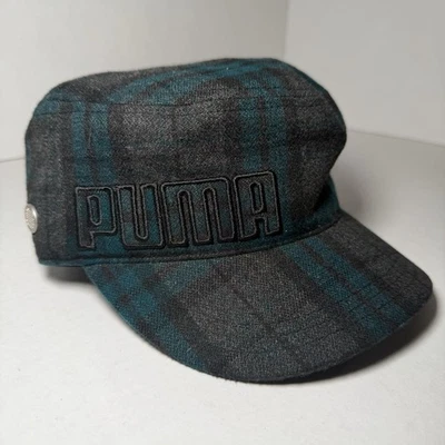 Puma Plaid Military Cap - Yellow Plaid Women\'s Hat s-l400.jpg main image 3