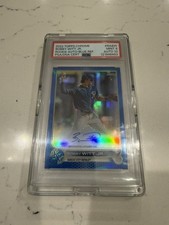 2022 Topps Chrome Bobby Witt Jr Blue Refractor Auto /150 RC PSA 9/10 MINT