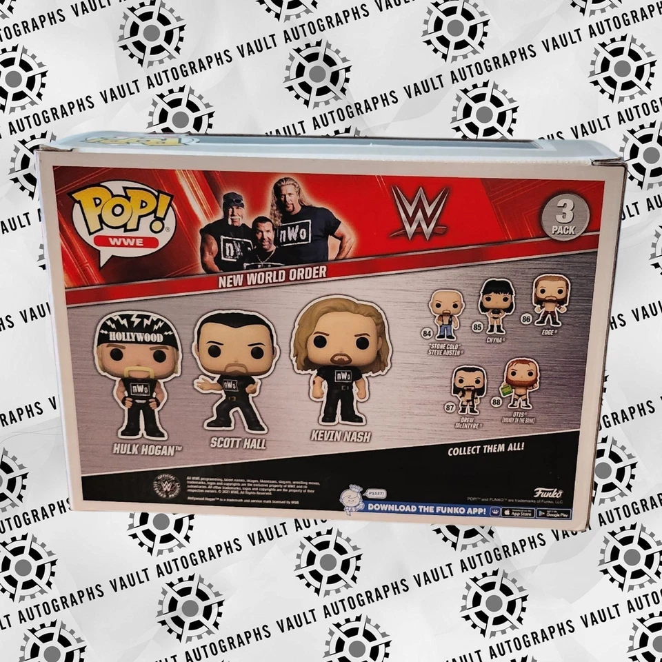 Funko Pop WWE New World Order  Signed by Hollywood  Hulk Hogan & Kevin Nash PSA - Image 4 of 4