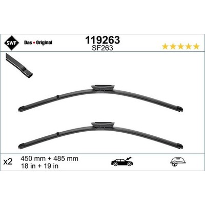 SWF 119263 Scheibenwischer für MINI CLUBMAN CLUBVAN R56 R57 R59 R55