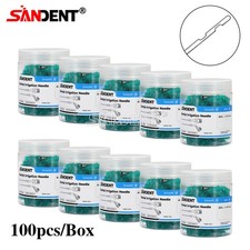 100pcs/Pack Dental Disposable Syringe Tips Needle Tip Endo Irrigation Green dp