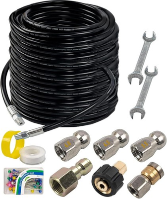 #ad #ad Hourleey Sewer Jetter Kit for Pressure Washer 150FT Black 150 FT Black $115.22