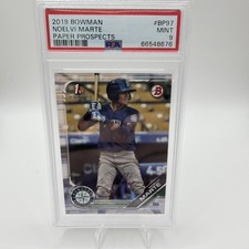 2019 Bowman  Paper Prospect Noelvi Marte 1ST Bowman Seattle Mariners PSA 9