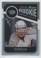 2011-12 O-Pee-Chee Marquee Rookie Rainbow Foil Jonathon Blum #577 8tn