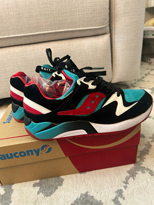 Saucony x BAIT Grid 9000 Viridian Burner Colorblock Sneaker S70098-1