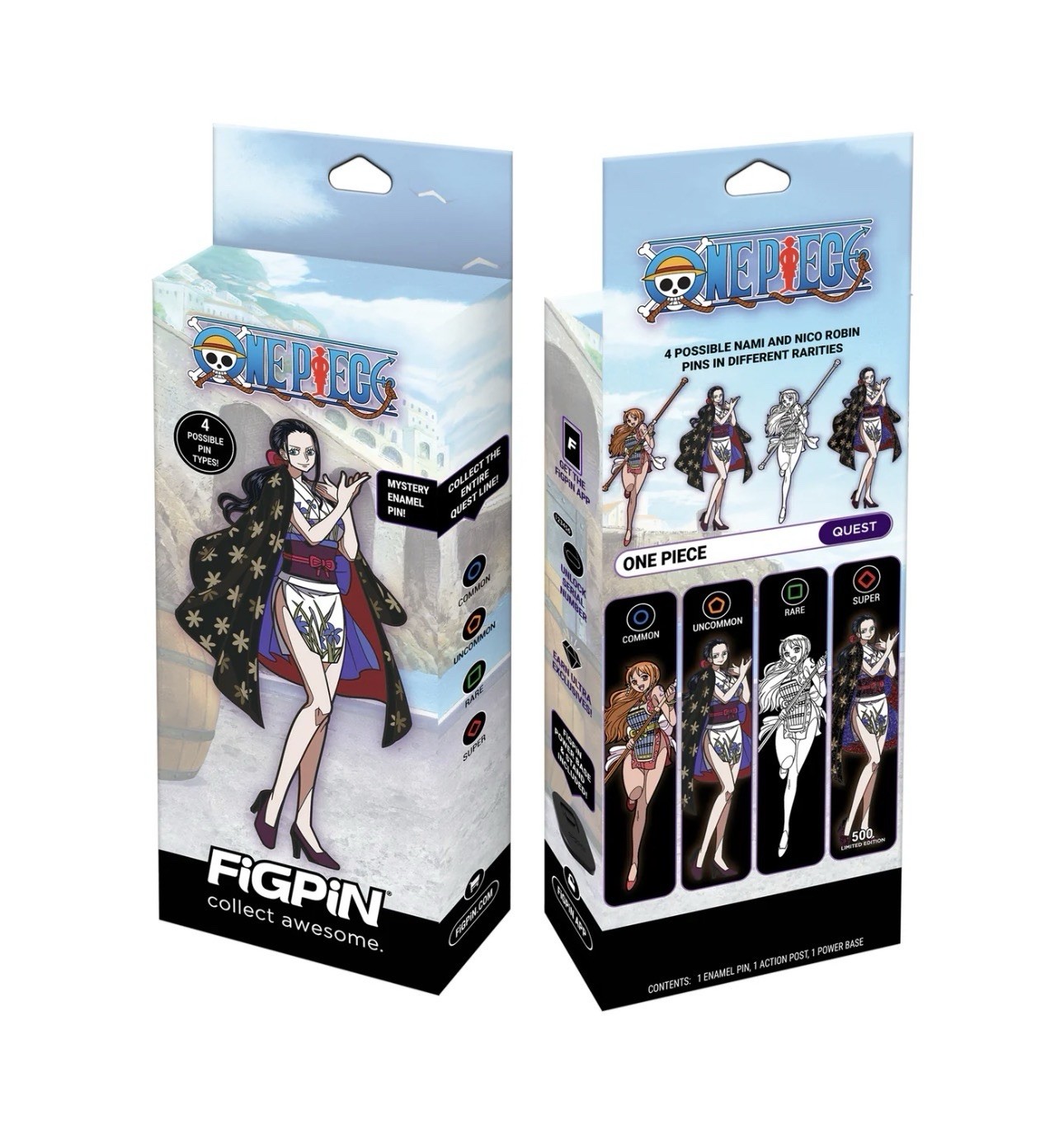 Robin Pin Stan Figpin One Piece Quest Nami and Nico Robin Pins set of 4 (all pins ...