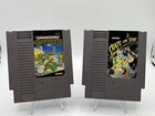 Nintendo NES Teenage Mutant Ninja Turtles & Skate or Die Carts Tested & Working
