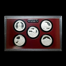 2010 S America the Beautiful National Parks Silver Proof Set ~ No Box ~ No COA