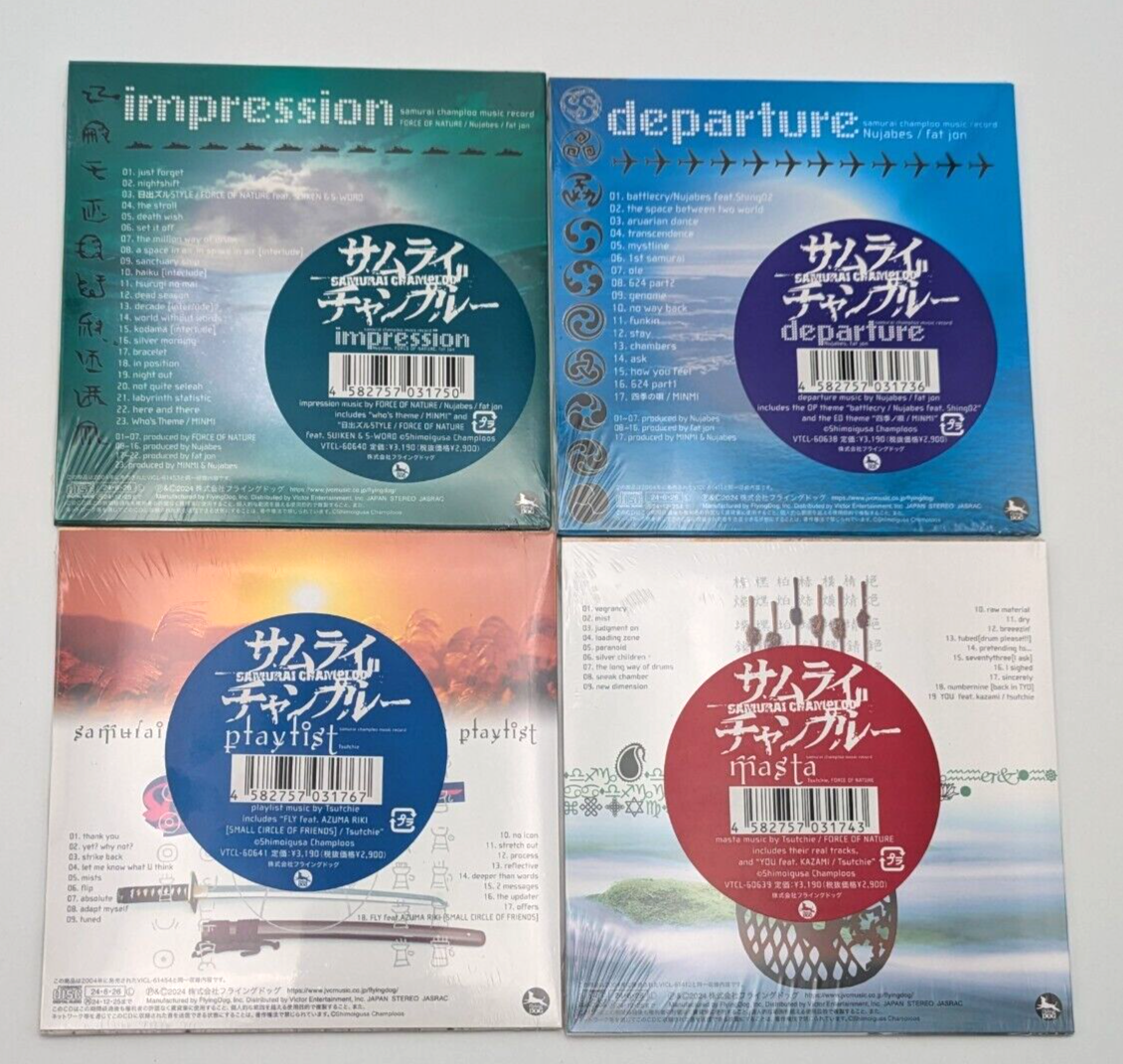 Samurai Champloo CD Set of 4 departure impression playlist masta