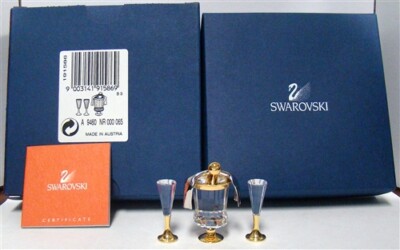Swarovski Crystal Memories Classics Champagne Bucket & Flutes