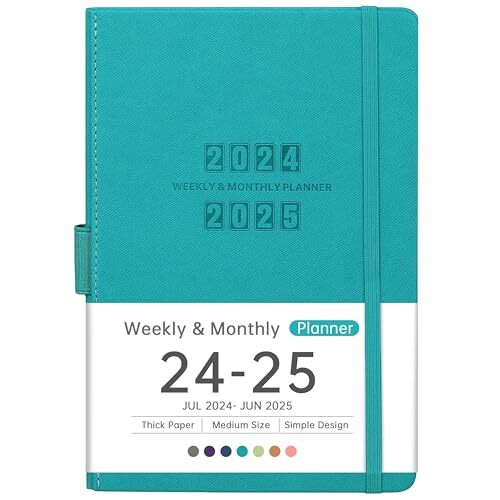 2024-2025 Planner - 12-Months Weekly Monthly Planner 2024-2025, July Green