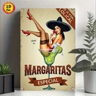 8x12-inch Aluminum Decorative Tin Metal Signs Plaque Vintage Margarita Artwork