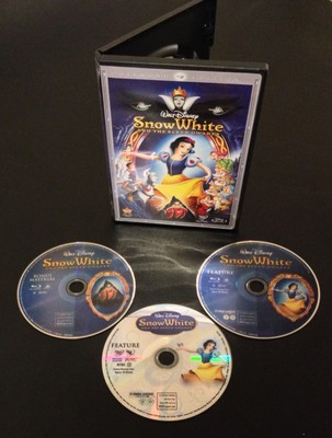 Disney SNOW WHITE AND THE SEVEN DWARFS Blu-Ray & DVD 3-Disc