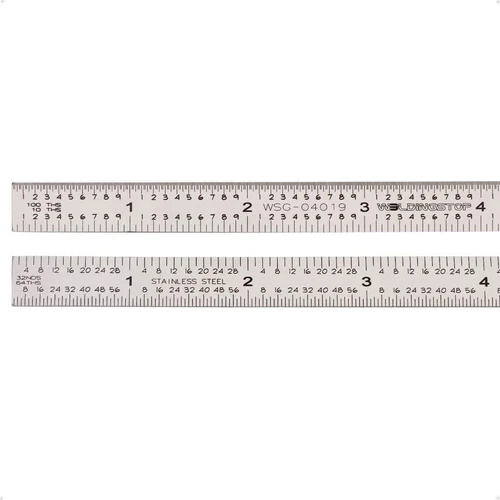 6 in Machinist Ruler Scale 5R 10Ths 1/100 1/32 1/64 Graduation Flexible Decimal