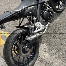 Yamaha MT125 Full Exhaust System BLACK GP Silencer 2020-2024