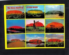 F2438 Australia NT Many Moods of Ayers Rock Uluru PU postcard