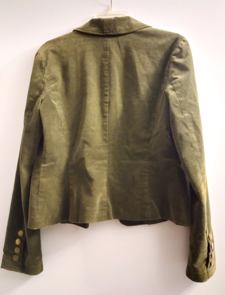 WOMEN'S CALVIN KLEIN JEANS OLIVE GREEN CORDUROY BLAZER SIZE MEDIUM eBay