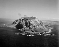 WW2 WWII Photo World War Two / Aerial Photo of Iwo Jima During Invasion USMC
