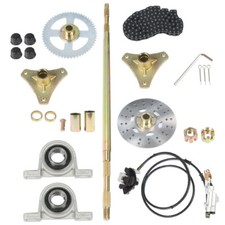 Go Kart Rear Live Axle Kit Sprocket Hub Brake Assembly Chain Sprocket T8F 58T