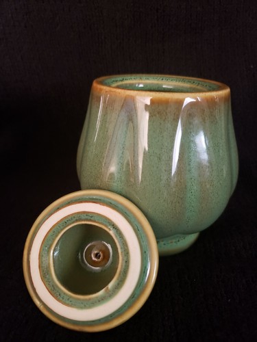 Roscher Hobnail New Fall Green Collection Cream and Sugar Set - Stoneware - Picture 6 of 9