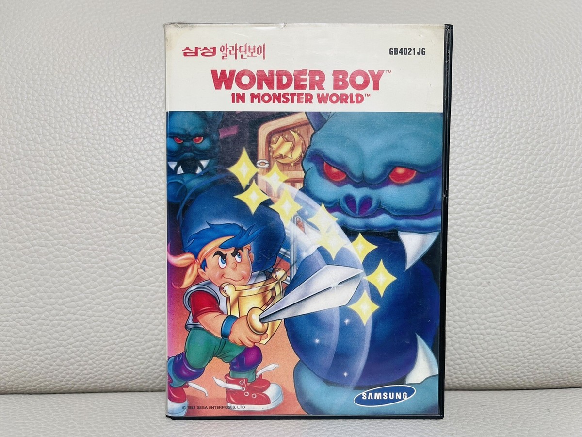SAMSUNG Wonder Boy in Monster World SEGA SMS Aladdinboy SAMSUNG Wonder Boy in Monster World SEGA SMS Aladdinboy
