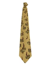 DRAKE’S LONDON Men’s Yellow Diving Lined Tie MADE IN ENGLAND