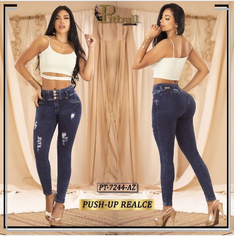THE ORIGINAL PUSH UP COLOMBIAN JEANS Pitbull7244 Size:12 (Colombia