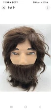 Pivot Point Bearded Samuel Mannequin Head Human Hair Brown Cosmetology Training